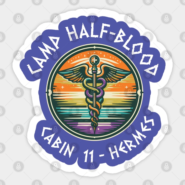 Cabin 11 -Hermes greek mythology v6 camp half blood Sticker by whatyouareisbeautiful